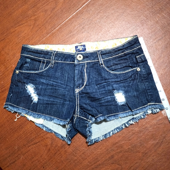 Blue Asphalt Pants - Denim Distressed Women Jeans Shorts